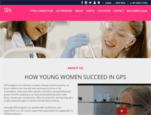 Tablet Screenshot of girlspursuingscience.com